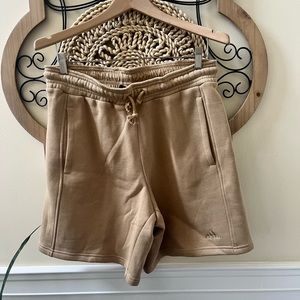 ADIDAS womens ALL SZN shorts in beige tone.  Size M. NWT
